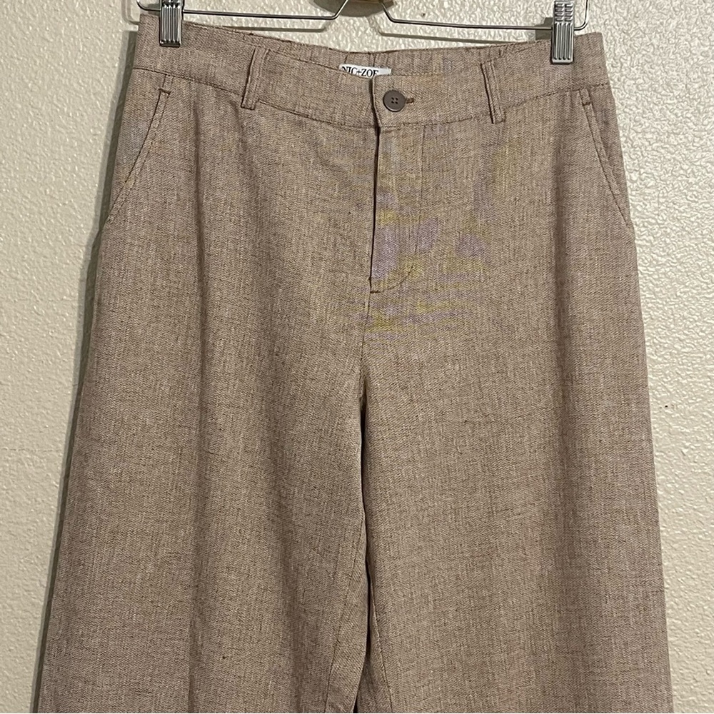 NIC+ZOE Linen Cotton Eliot Wide-leg Pants - Picture 7 of 14
